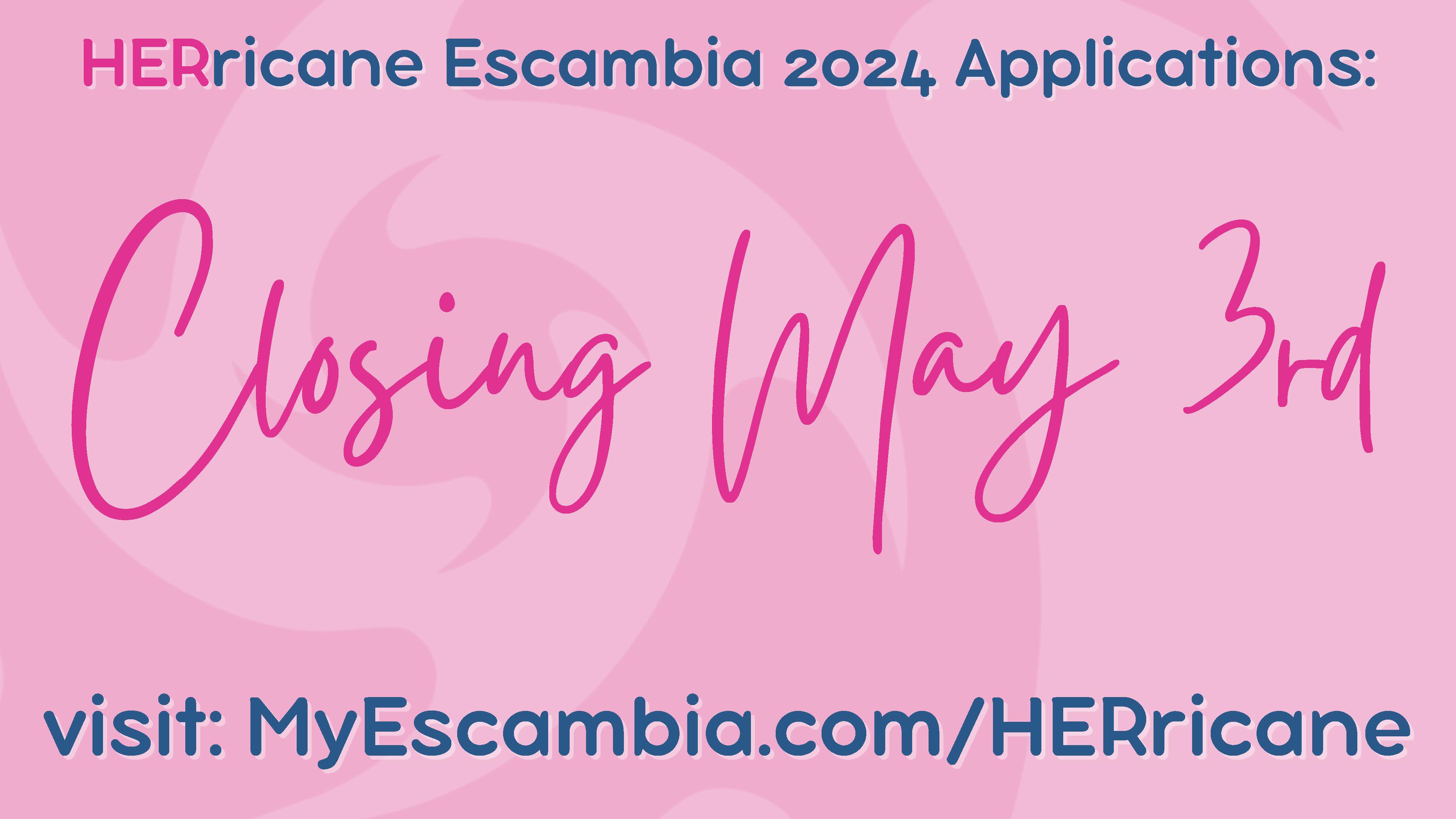 Escambia County HERricane Application Close Date