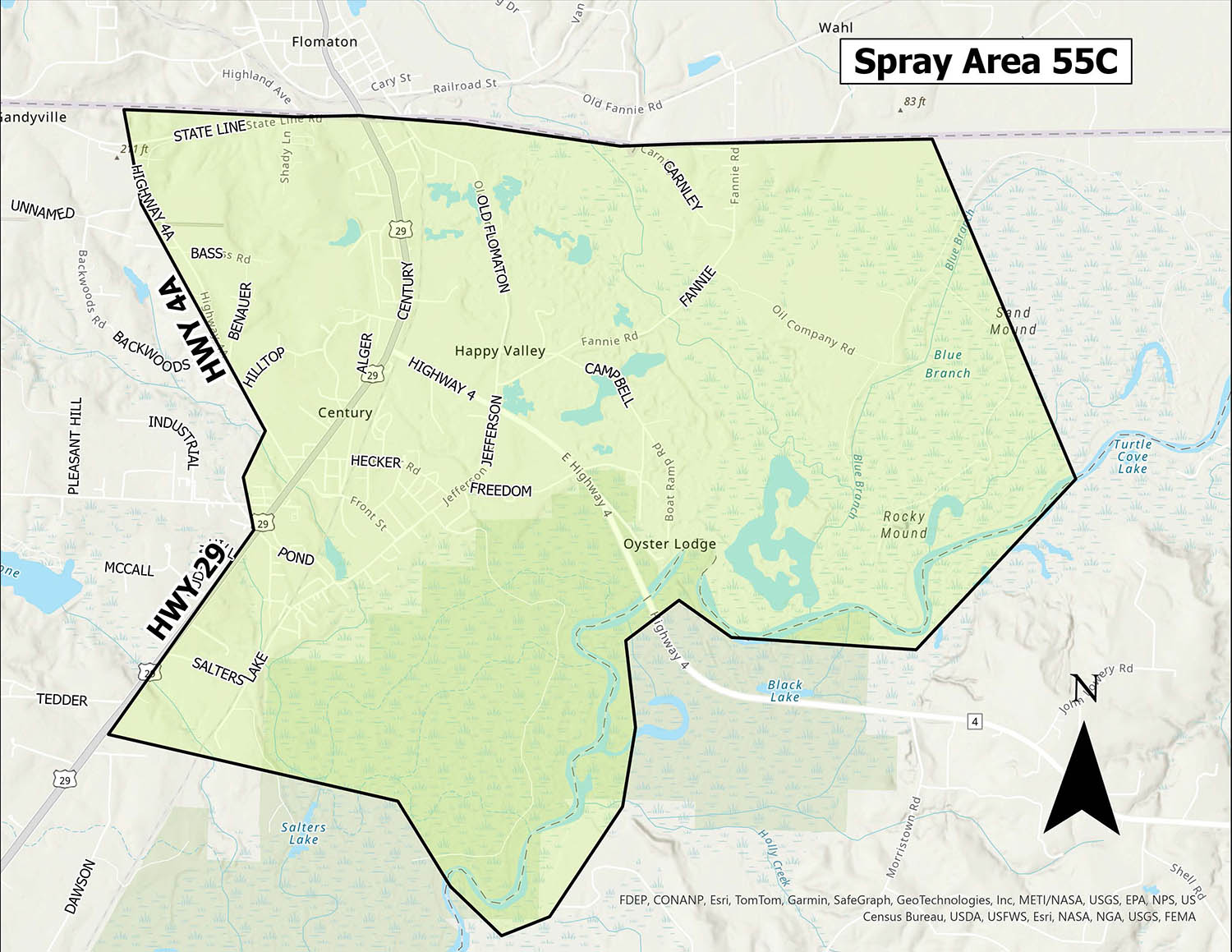 Mosquito Spray Area 55C