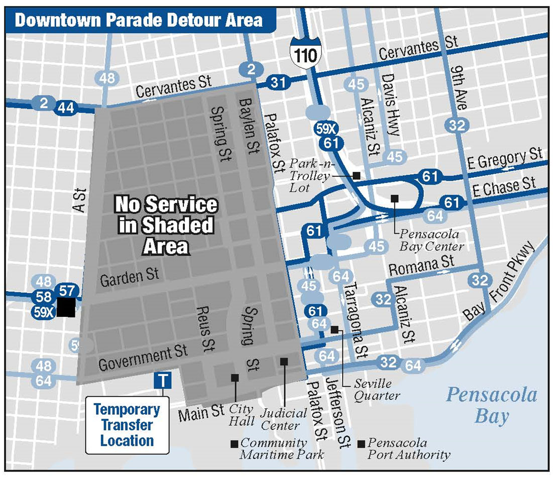 Downtown Parade Route