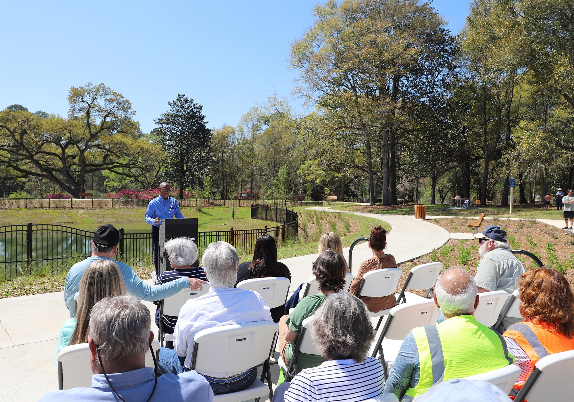 Crowd at the Opening of Carpenter Creek Headwaters Park
