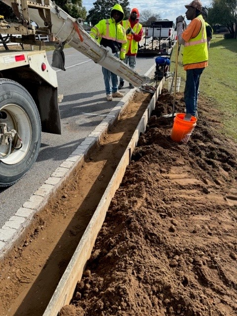 Massachusetts Ave Curb Pouring