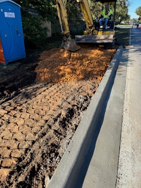 Massachusetts Ave Should Grading for Sidewalk