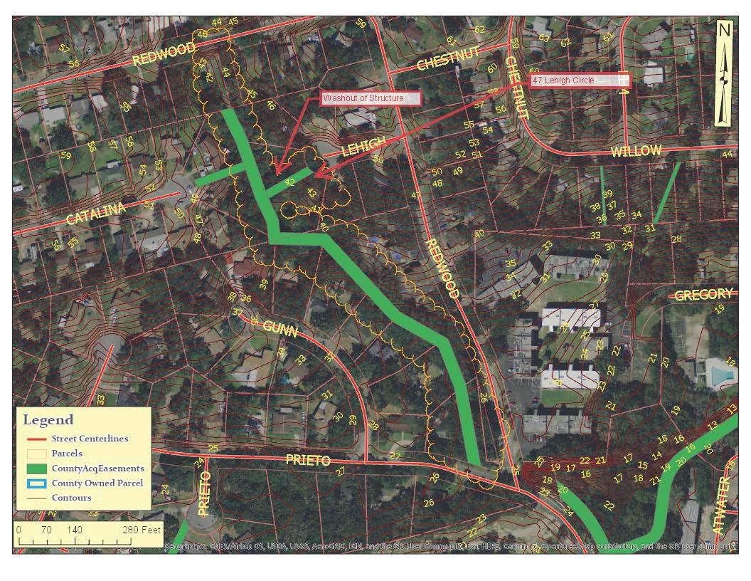 Myrtle Grove Gulley Project Area Map