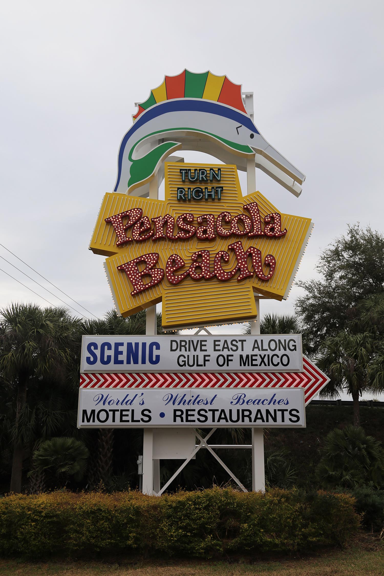 Pensacola Beach Sailfish Sign