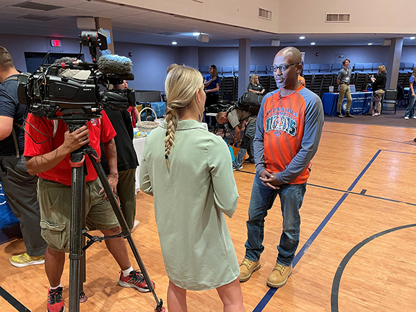 District 3 Commissioner Lumon May at the Real Change event at the Brownsville Community Center Sept. 26, 2023.