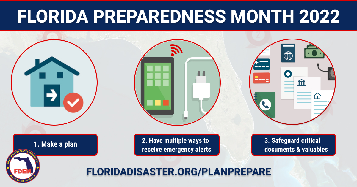 florida preparedness month 2022 graphic