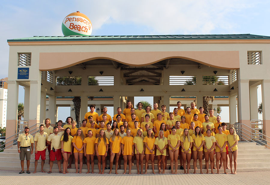 Group photo of Pensacola Beach Lifeguards