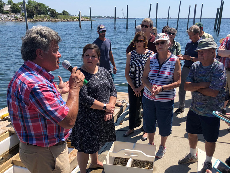 Farm Tour Lectures on oyster farming