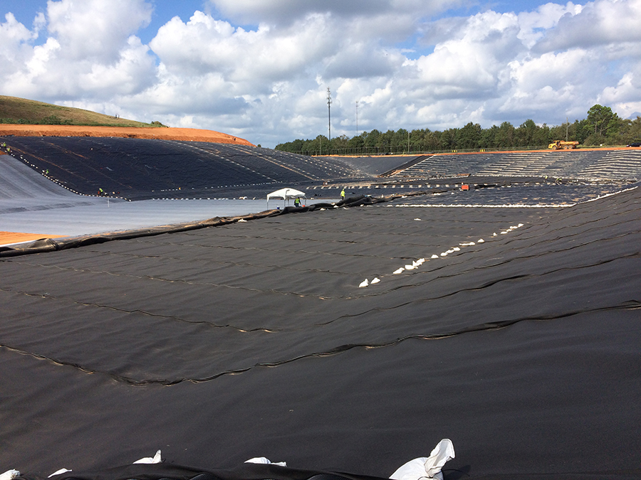 View of the Perdido Landfill lining