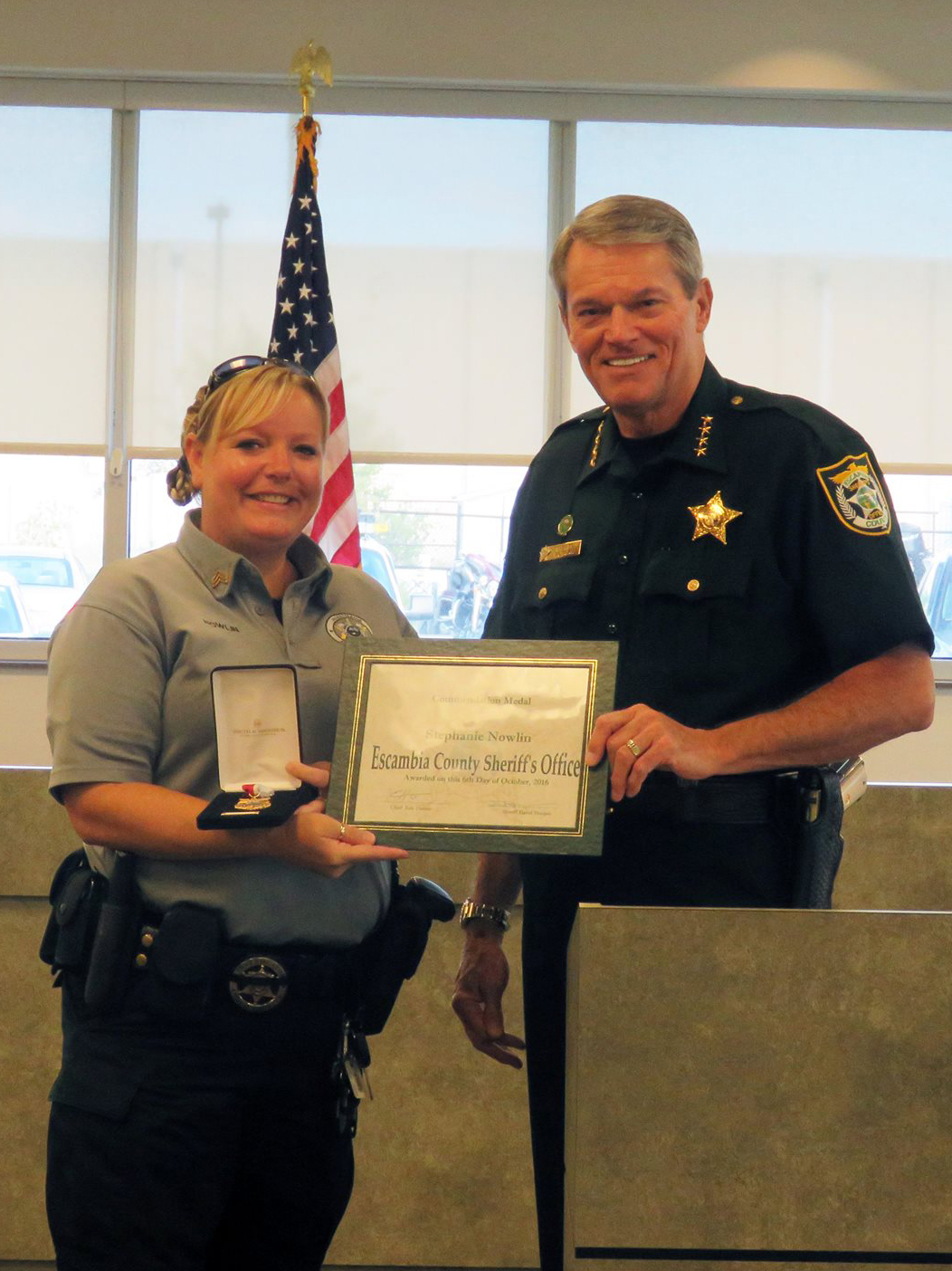 Sergeant Nowlin and Sheriff Morgan