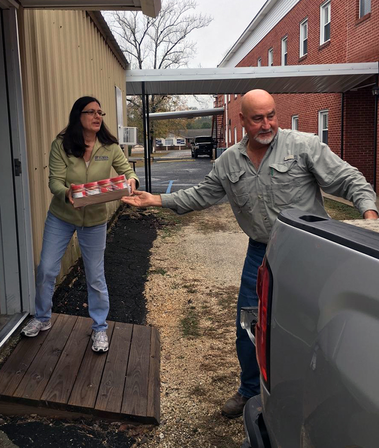 Peanut Butter Distribution by Extension Staff