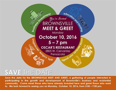 Brownsville Meet and Greet Flyer - Save the Date Brownsville Meet and Greet Flyer - Save the Date