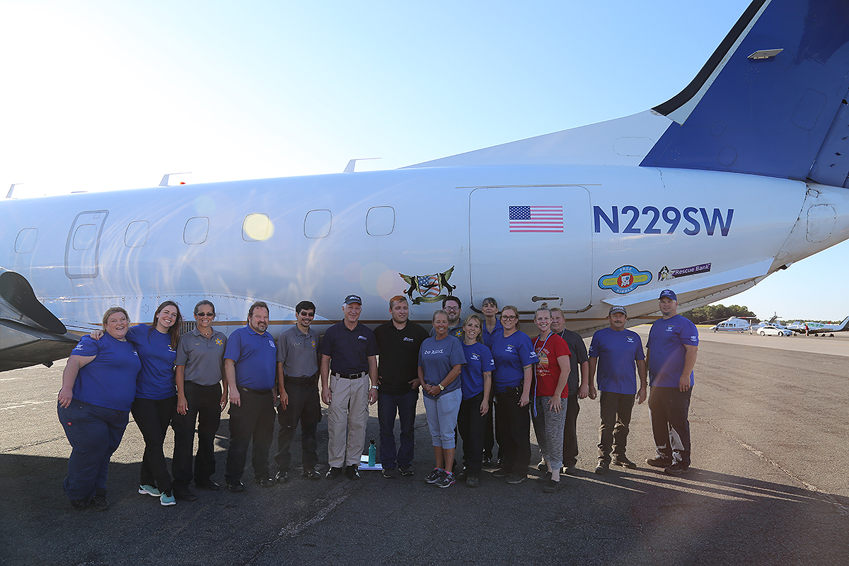 Animal Services Transports Dogs Via Plane to Partner Shelter in San Diego