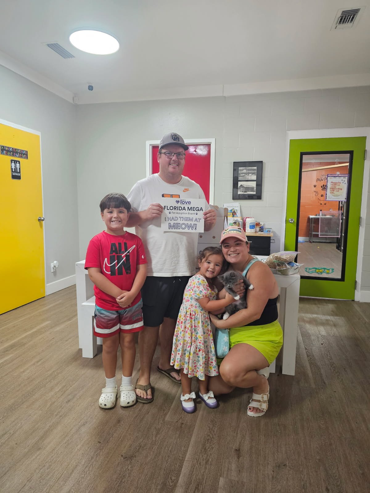 Cat adopted at the Petco Adoption Event