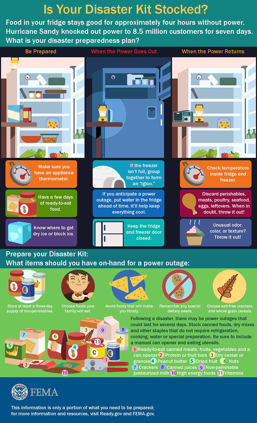 Disaster Kit Infographic