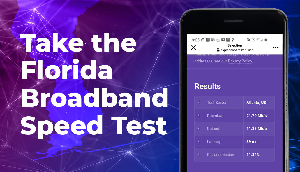 Take the Florida Broadband Speed Test