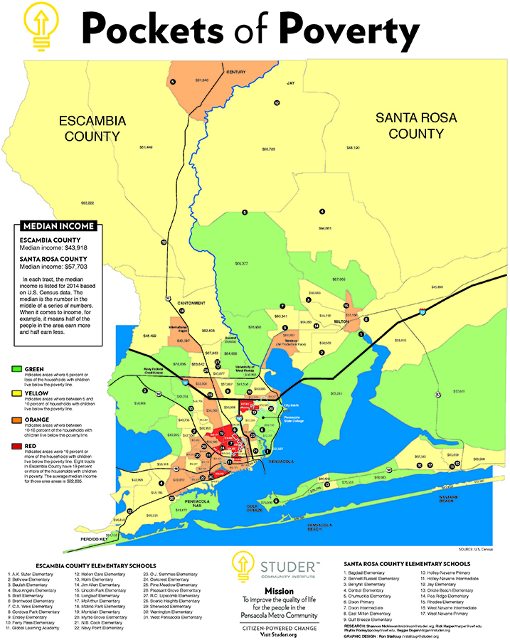 Pockets of Poverty Map by Studeri.org