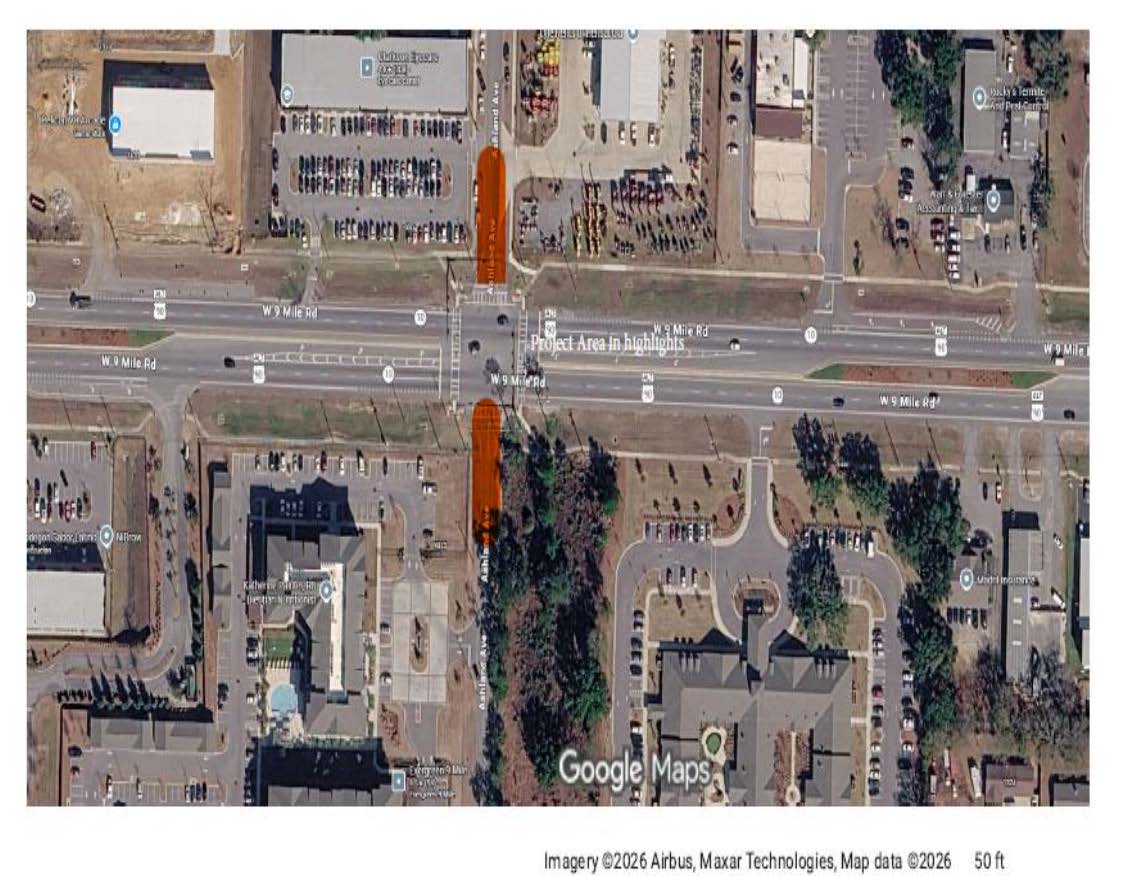 Ashland Avenue Aerial Project Area Map