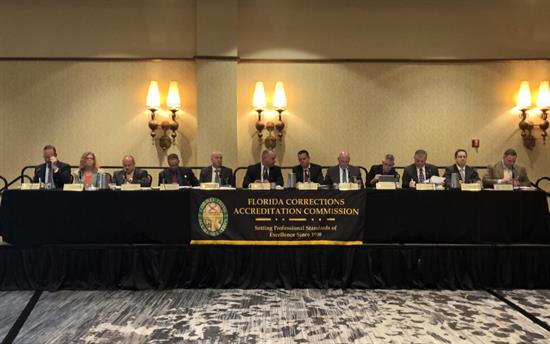 Corrections Named Excelsior Agency The Escambia County Jail was re-accredited by the Florida Corrections Accreditation Commission on Feb. 19 in St. Augustine, Florida.