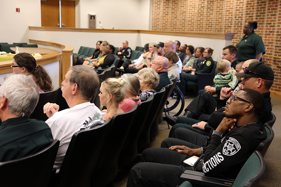 Corrections staff along with friends and family attended the Aug. 22 Corrections Staff Award Ceremony
