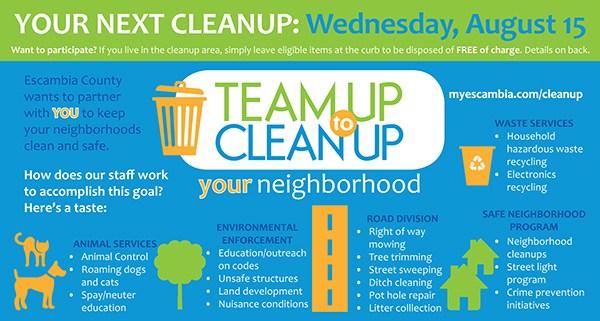 Information about the Brownsville/Englewood Neighborhood Cleanup scheduled for Aug. 15, 2018.