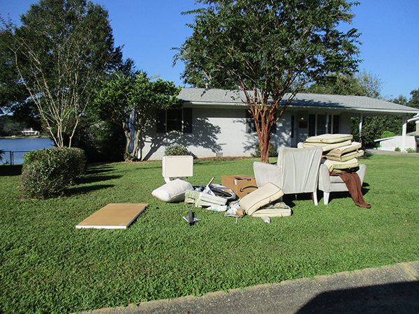 Crescent Lake cleanup 3 Photo of items left at the curb for pickup during the Oct. 3 Crescent Lake Neighborhood Cleanup.