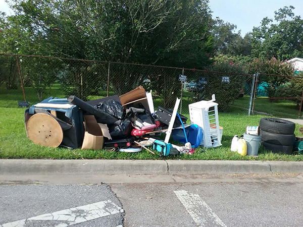 Ebonwood Cleanup 5 Items left at the curb for pickup during the Ebonwood Neighborhood Cleanup.