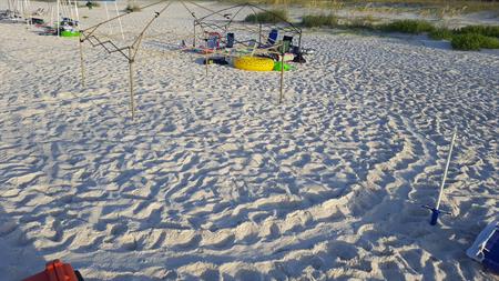 Beach Items Left Overnight