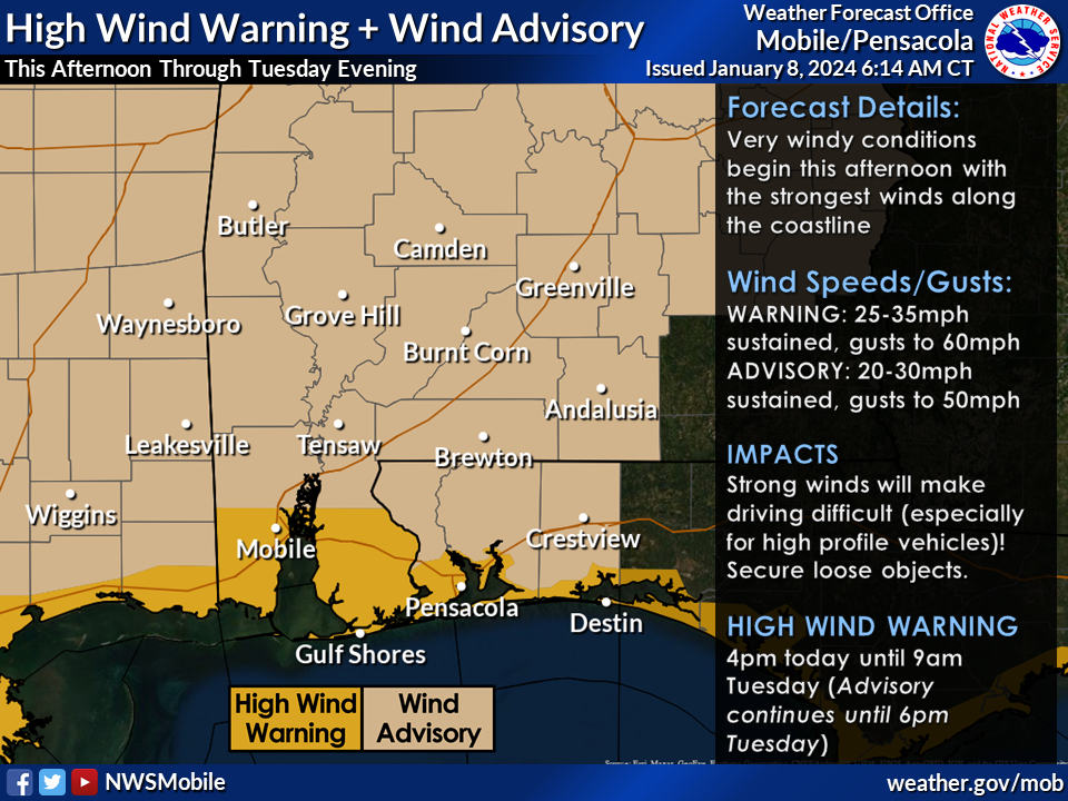 NWS-Mobile wind advisory