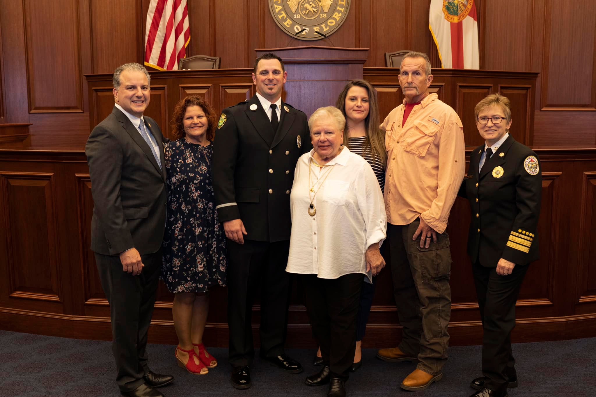 Nick Gradia with more family at the ceremony.