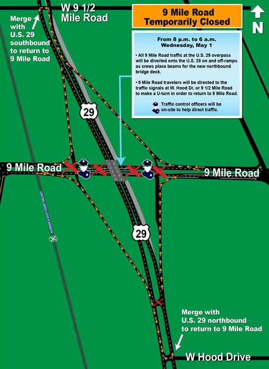 FDOT Nine Mile Closure Map FDOT Nine Mile Closure Map