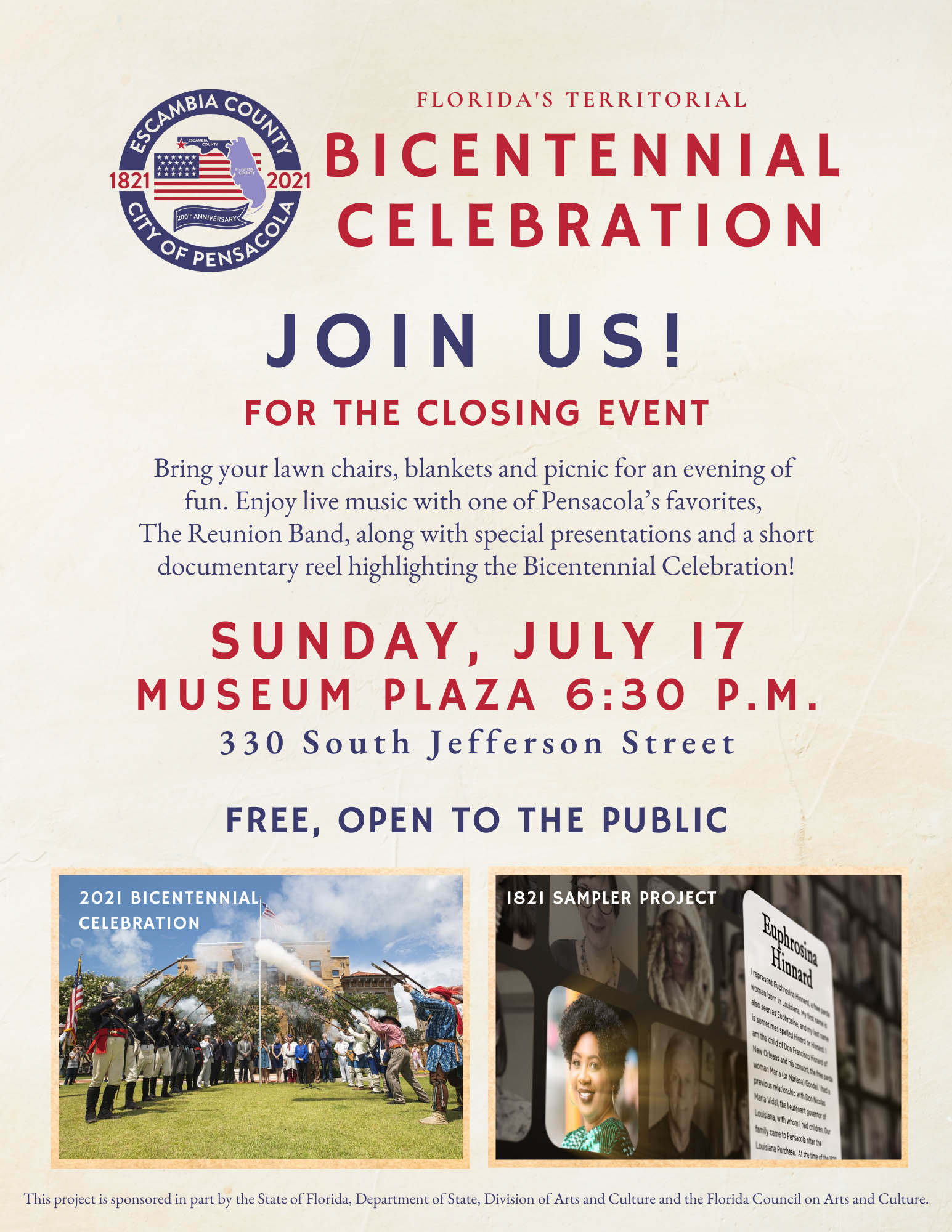 200th Anniversary Celebration Flyer