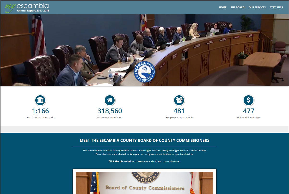 2017-18 Annual Report Front Page Screenshot 