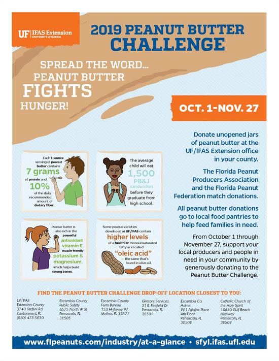 2019 Peanut Butter Challenge Flyer 