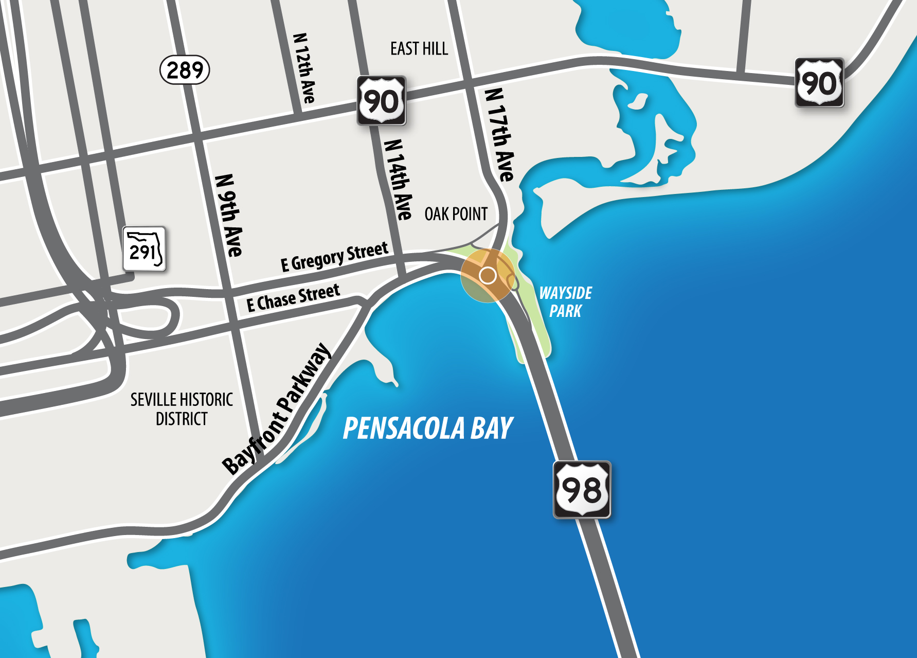 FDOT Map of 17th Avenue and Bayfront Intersection 