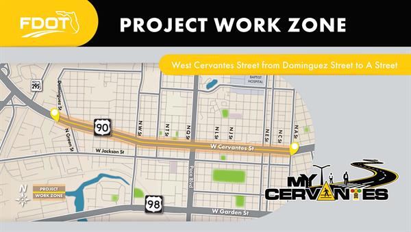Cervantes Street project map Cervantes Street project map