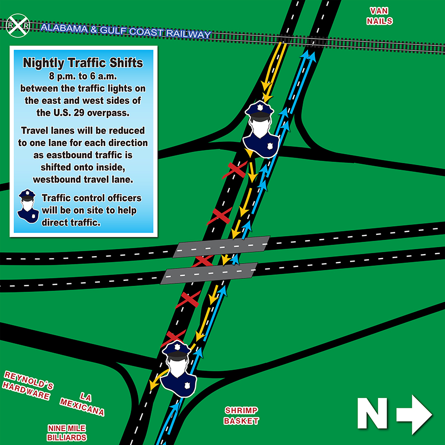 9 Mile traffic shift