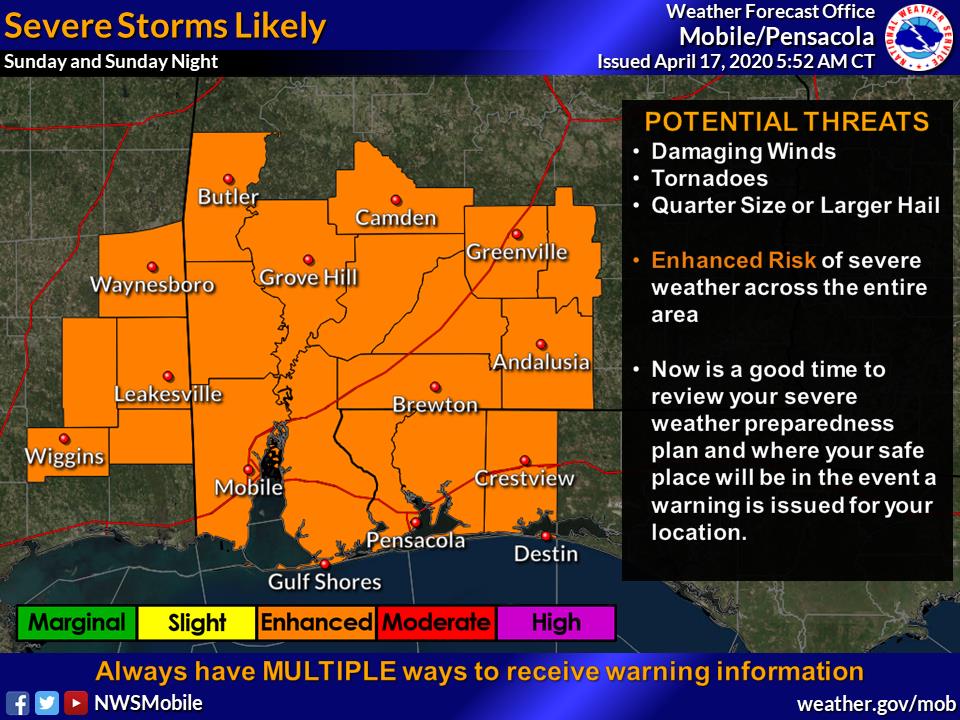 Severe Weather Sunday April 19
