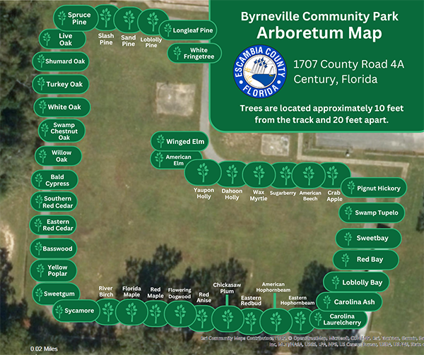 Arboretum map