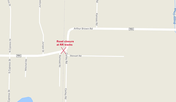 Arthur Brown RR closure map