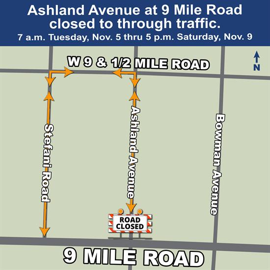 Ashland Ave N Closed Ashland Ave N Closed