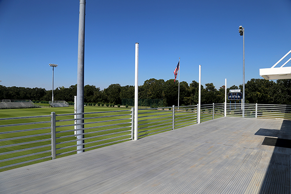 View of the upstairs of the new facility at Ashton Brosnaham Athletic Park