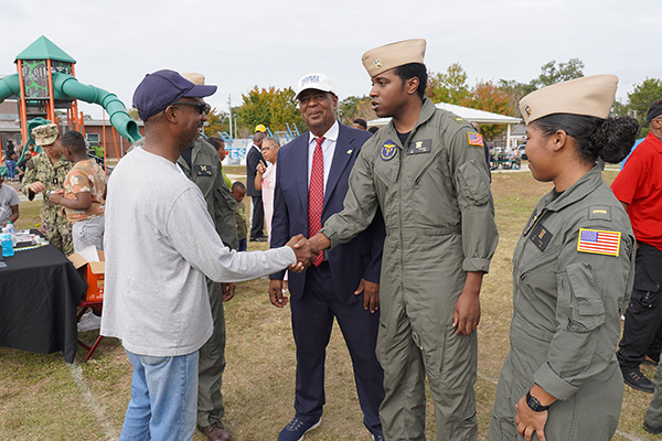 District 3 Commissioner Lumon May at Aviation Community Day on Nov. 10, 2023.