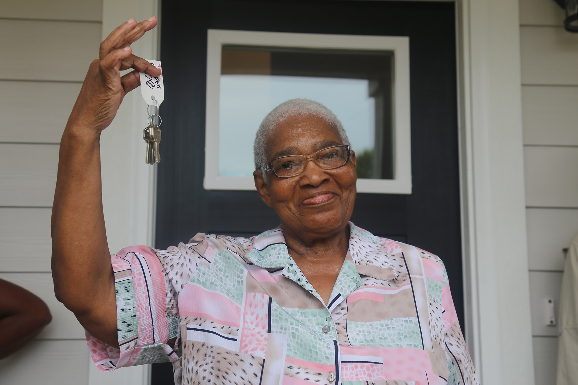 Barbara Stanton received the keys to her new home on July 10