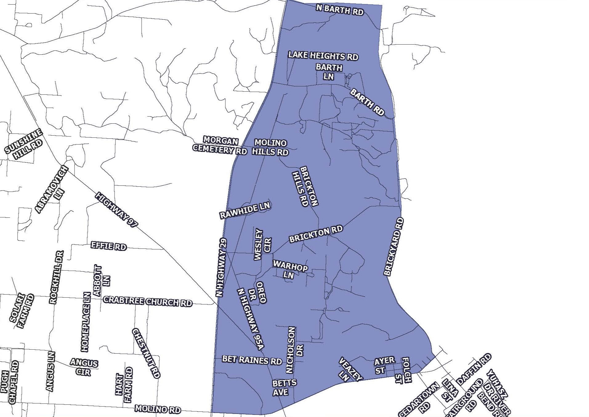 Barth and Molino Cleanup Map