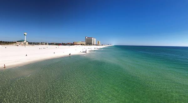 Beach shot from pier Beach shot from pier