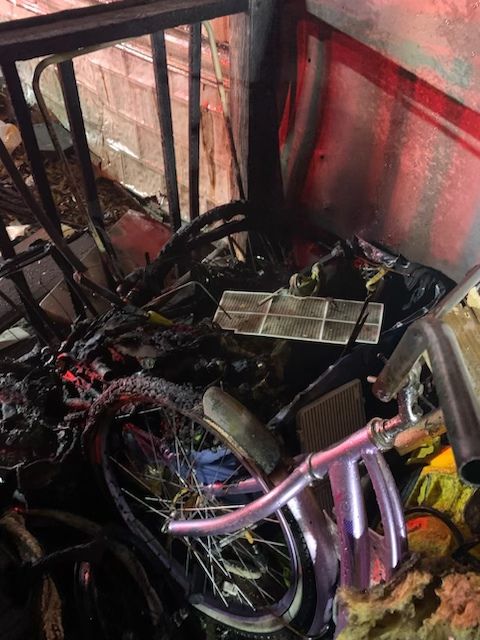 Belmont Fire damage