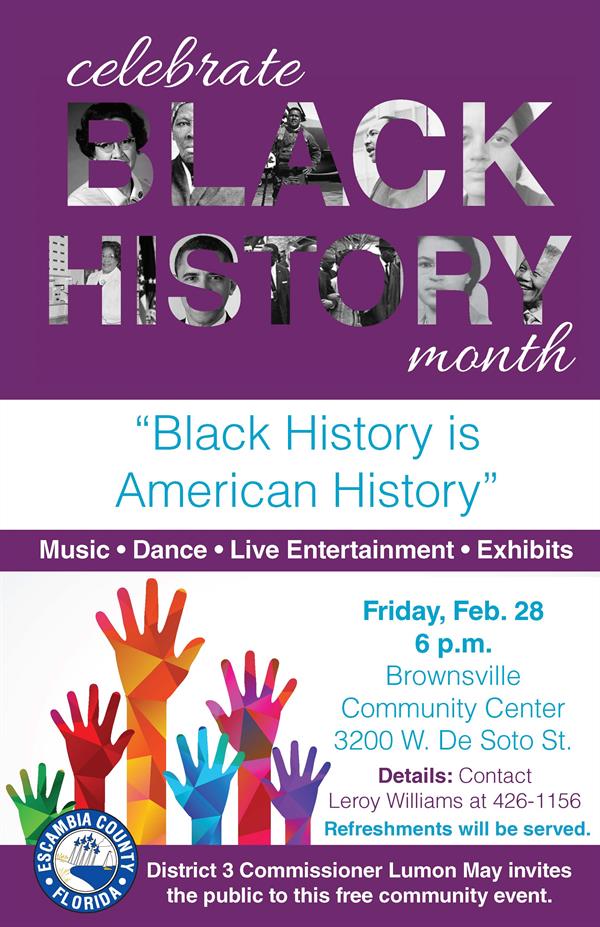 Black History Month program 2020 poster
