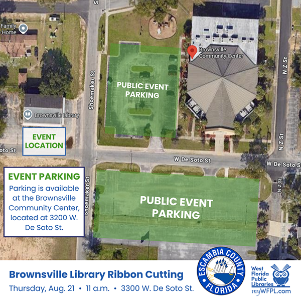 Brownsville Library Ribbon Cutting Parking Map Brownsville Library Ribbon Cutting Parking Map