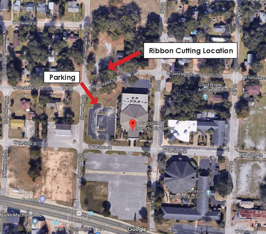 Brownsville ribbon cutting map